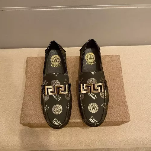 Versace Leather Shoes For Men #1330854 $72.00 USD, Wholesale Replica Versace Leather Shoes