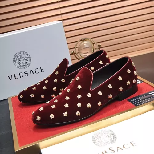 Versace Leather Shoes For Men #1331034 $88.00 USD, Wholesale Replica Versace Leather Shoes