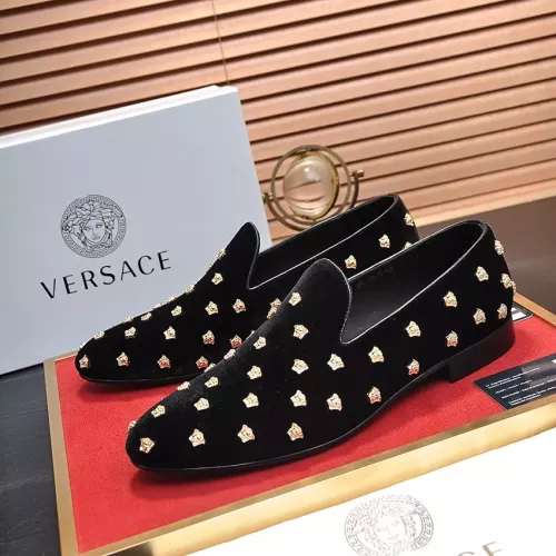 Versace Leather Shoes For Men #1331035 $88.00 USD, Wholesale Replica Versace Leather Shoes
