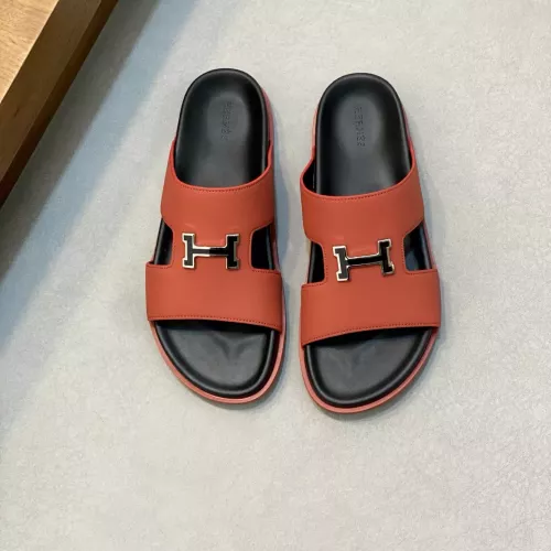 Replica Hermes Slippers For Men #1331123 $82.00 USD for Wholesale