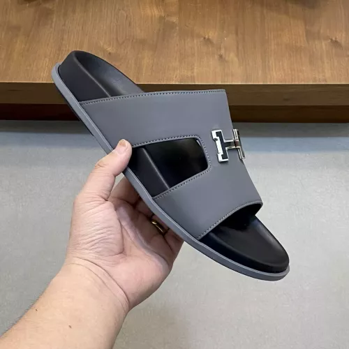 Replica Hermes Slippers For Men #1331124 $82.00 USD for Wholesale