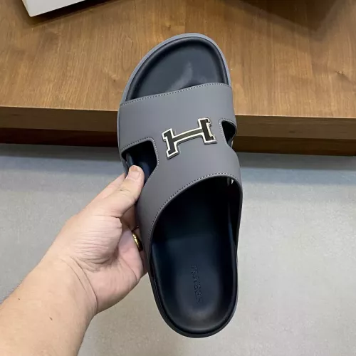 Replica Hermes Slippers For Men #1331124 $82.00 USD for Wholesale