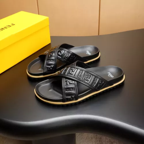 Fendi Slippers For Men #1331168 $68.00 USD, Wholesale Replica Fendi Slippers