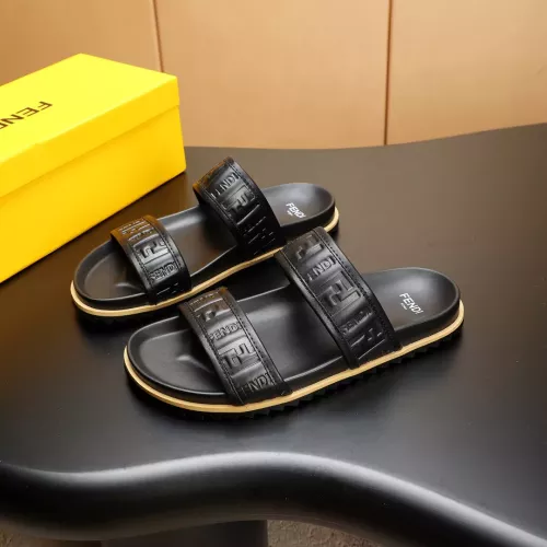 Fendi Slippers For Men #1331170 $68.00 USD, Wholesale Replica Fendi Slippers