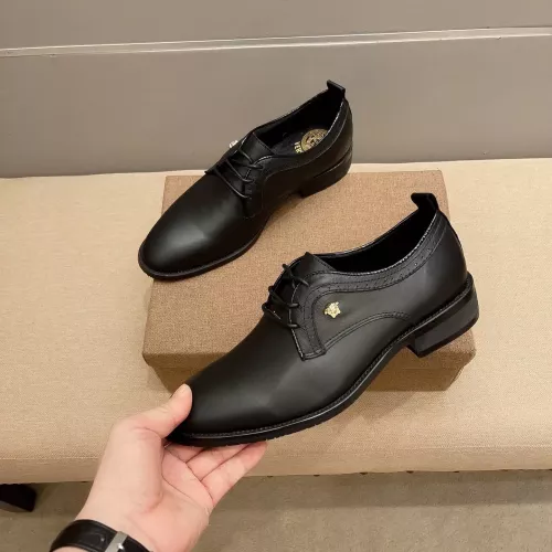 Versace Leather Shoes For Men #1331211 $85.00 USD, Wholesale Replica Versace Leather Shoes