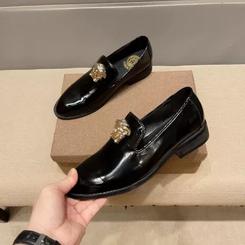 Versace Leather Shoes For Men #1331212 $85.00 USD, Wholesale Replica Versace Leather Shoes