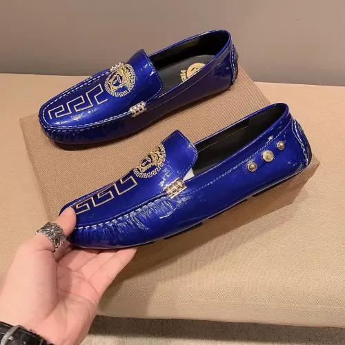 Versace Leather Shoes For Men #1331227 $76.00 USD, Wholesale Replica Versace Leather Shoes