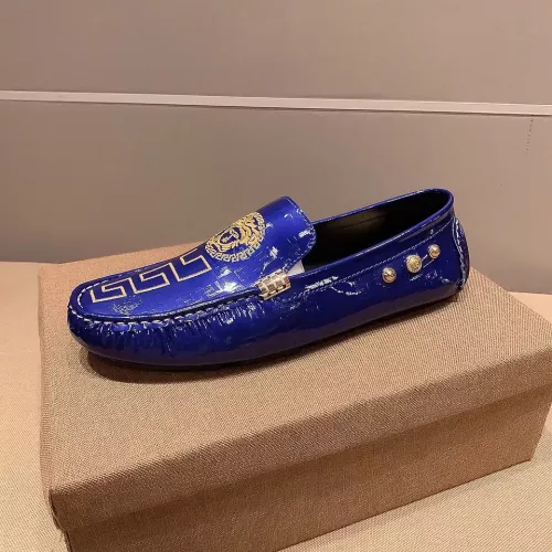 Replica Versace Leather Shoes For Men #1331227 $76.00 USD for Wholesale
