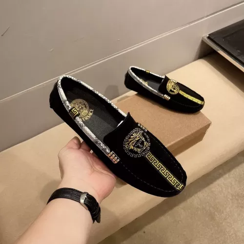 Versace Leather Shoes For Men #1331235 $76.00 USD, Wholesale Replica Versace Leather Shoes