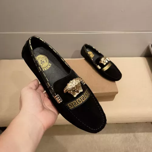 Versace Leather Shoes For Men #1331236 $76.00 USD, Wholesale Replica Versace Leather Shoes