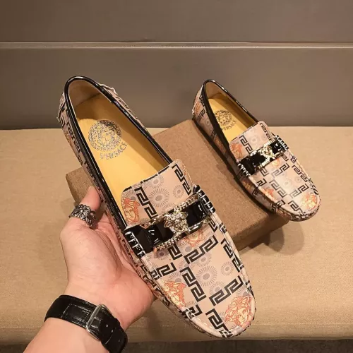 Versace Leather Shoes For Men #1331242 $76.00 USD, Wholesale Replica Versace Leather Shoes