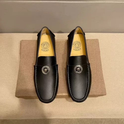 Versace Leather Shoes For Men #1331247 $76.00 USD, Wholesale Replica Versace Leather Shoes