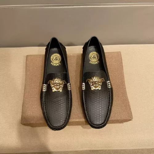 Versace Leather Shoes For Men #1331248 $76.00 USD, Wholesale Replica Versace Leather Shoes