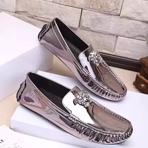 Versace Leather Shoes For Men #1331255 $76.00 USD, Wholesale Replica Versace Leather Shoes