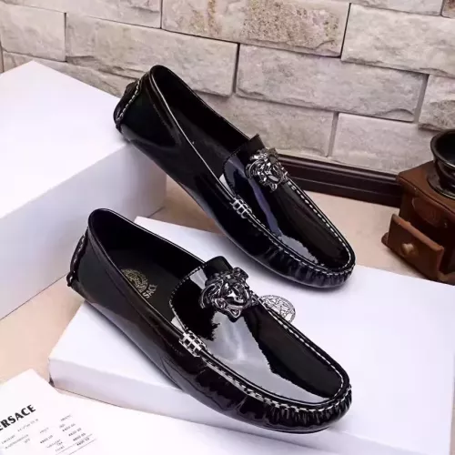 Versace Leather Shoes For Men #1331260 $76.00 USD, Wholesale Replica Versace Leather Shoes