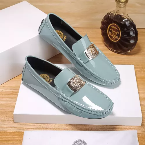 Versace Leather Shoes For Men #1331265 $76.00 USD, Wholesale Replica Versace Leather Shoes