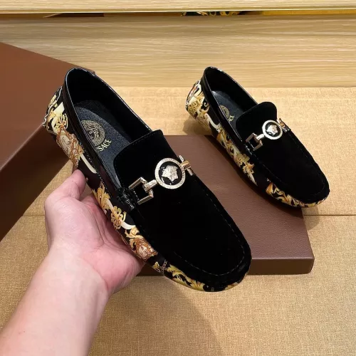 Versace Leather Shoes For Men #1331275 $76.00 USD, Wholesale Replica Versace Leather Shoes