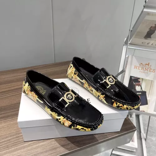 Versace Leather Shoes For Men #1331279 $76.00 USD, Wholesale Replica Versace Leather Shoes