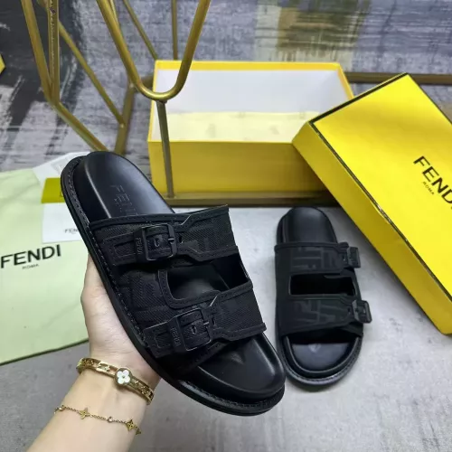 Fendi Slippers For Men #1331731 $80.00 USD, Wholesale Replica Fendi Slippers