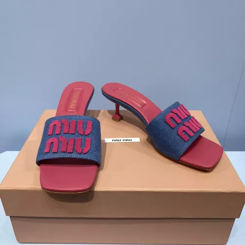 MIU MIU Slippers For Women #1331973 $85.00 USD, Wholesale Replica MIU MIU Slippers