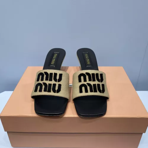 Replica MIU MIU Slippers For Women #1331976 $85.00 USD for Wholesale