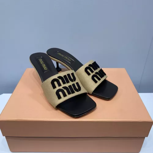 Replica MIU MIU Slippers For Women #1331976 $85.00 USD for Wholesale