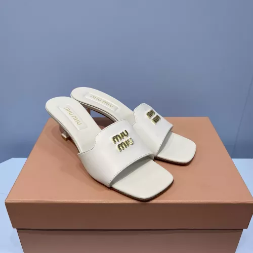 Replica MIU MIU Slippers For Women #1331977 $85.00 USD for Wholesale