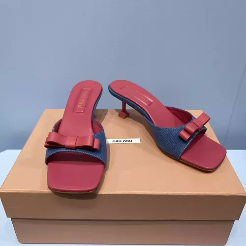 MIU MIU Slippers For Women #1331979 $85.00 USD, Wholesale Replica MIU MIU Slippers