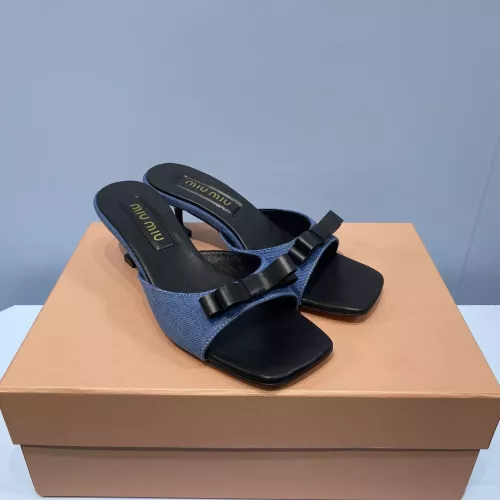 Replica MIU MIU Slippers For Women #1331981 $85.00 USD for Wholesale