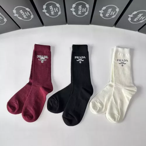 Prada Socks #1332410 $32.00 USD, Wholesale Replica Prada Socks