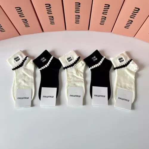 MIU MIU Socks #1332496 $29.00 USD, Wholesale Replica MIU MIU Socks