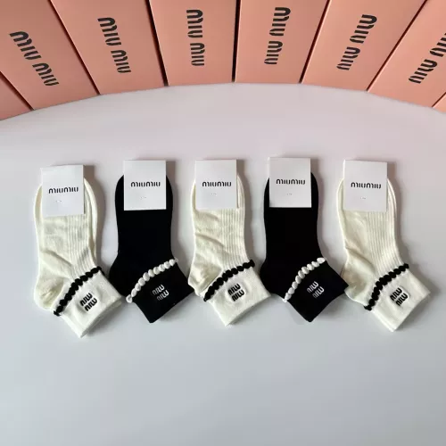 Replica MIU MIU Socks #1332496 $29.00 USD for Wholesale