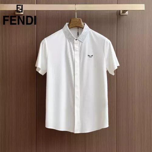 Fendi Shirts Short Sleeved For Men #1333420 $52.00 USD, Wholesale Replica Fendi Shirts