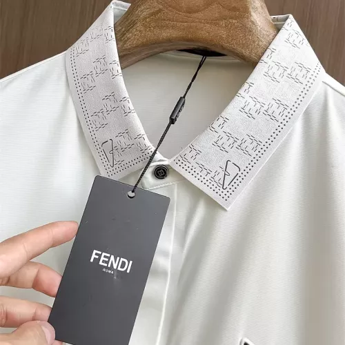 Replica Fendi Shirts Short Sleeved For Men #1333420 $52.00 USD for Wholesale