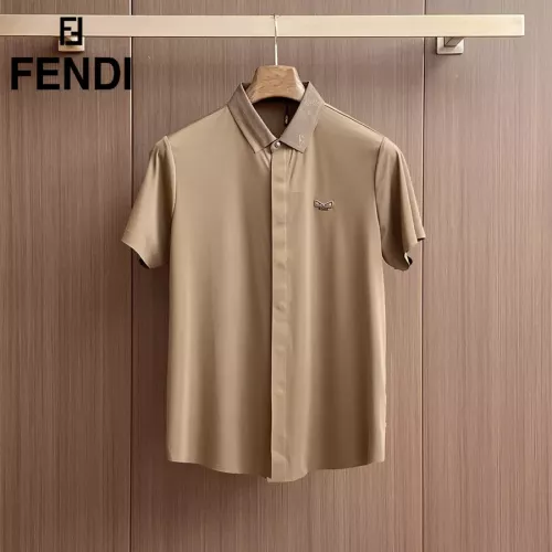 Fendi Shirts Short Sleeved For Men #1333421 $52.00 USD, Wholesale Replica Fendi Shirts