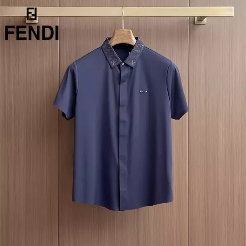 Fendi Shirts Short Sleeved For Men #1333422 $52.00 USD, Wholesale Replica Fendi Shirts