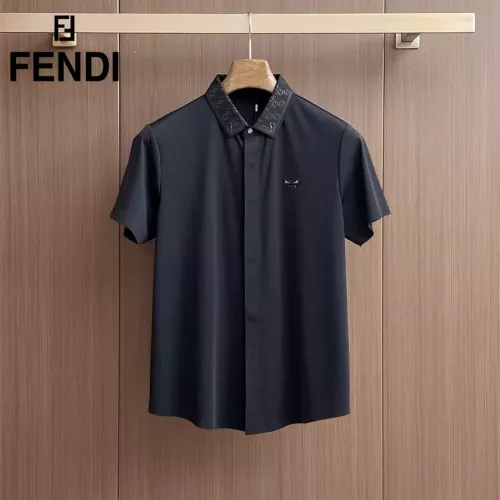 Fendi Shirts Short Sleeved For Men #1333423 $52.00 USD, Wholesale Replica Fendi Shirts