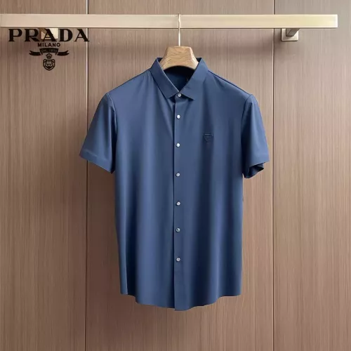 Prada Shirts Short Sleeved For Men #1333428 $52.00 USD, Wholesale Replica Prada Shirts