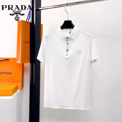 Prada T-Shirts Short Sleeved For Men #1333473 $48.00 USD, Wholesale Replica Prada T-Shirts