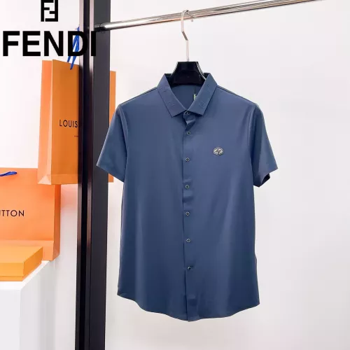 Fendi Shirts Short Sleeved For Men #1333498 $52.00 USD, Wholesale Replica Fendi Shirts