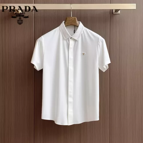 Prada Shirts Short Sleeved For Men #1333526 $52.00 USD, Wholesale Replica Prada Shirts
