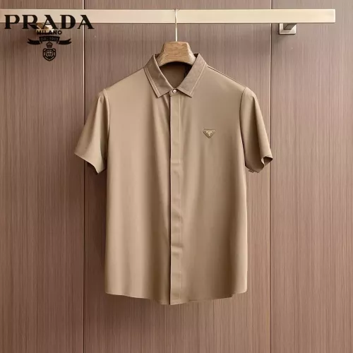 Prada Shirts Short Sleeved For Men #1333527 $52.00 USD, Wholesale Replica Prada Shirts