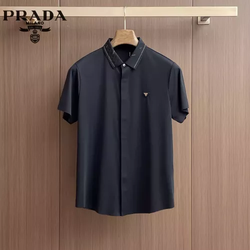 Prada Shirts Short Sleeved For Men #1333529 $52.00 USD, Wholesale Replica Prada Shirts