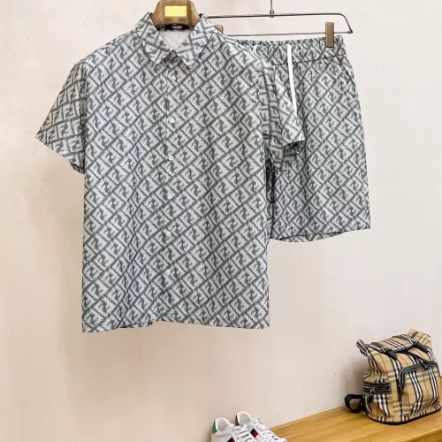 Fendi Tracksuits Short Sleeved For Men #1333561 $64.00 USD, Wholesale Replica Fendi Tracksuits