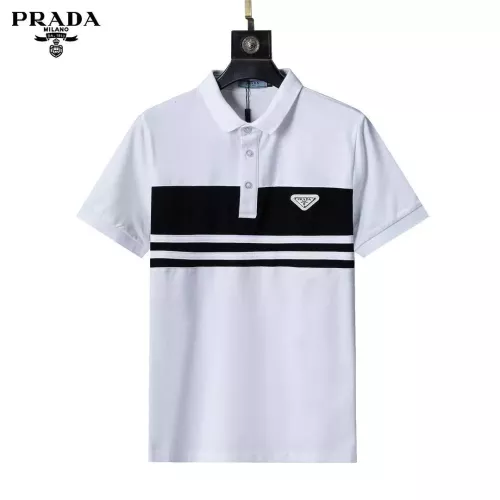 Prada T-Shirts Short Sleeved For Men #1333827 $32.00 USD, Wholesale Replica Prada T-Shirts
