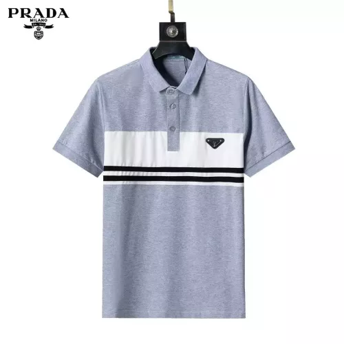 Prada T-Shirts Short Sleeved For Men #1333828 $32.00 USD, Wholesale Replica Prada T-Shirts