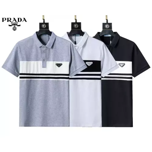 Replica Prada T-Shirts Short Sleeved For Men #1333828 $32.00 USD for Wholesale