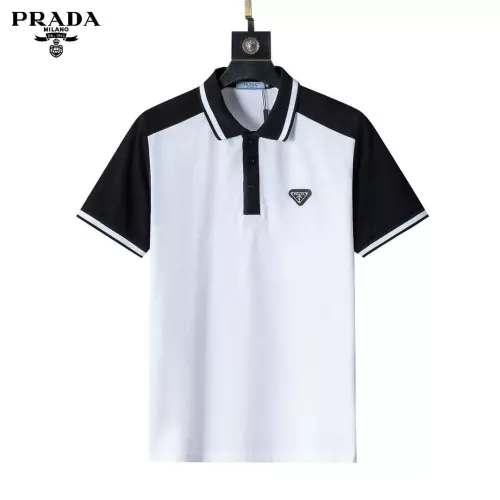 Prada T-Shirts Short Sleeved For Men #1333830 $32.00 USD, Wholesale Replica Prada T-Shirts