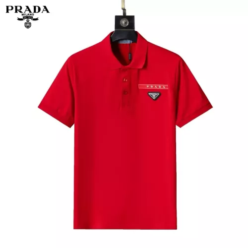 Prada T-Shirts Short Sleeved For Men #1333834 $32.00 USD, Wholesale Replica Prada T-Shirts