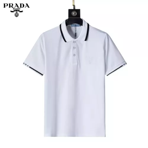 Prada T-Shirts Short Sleeved For Men #1333836 $32.00 USD, Wholesale Replica Prada T-Shirts